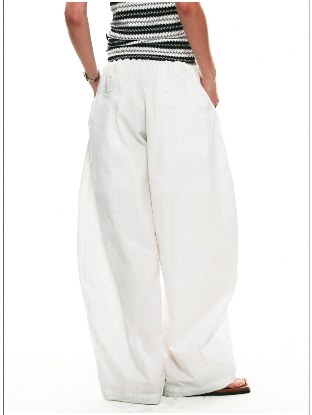 Drawstring Wide-Leg Pants - Picture 12 of 13